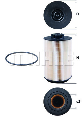 YAKIT FİLTRESİ Fuel filter - MAHLE