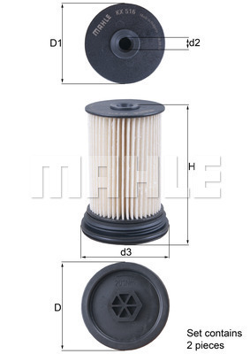 YAKIT FİLTRESİ Fuel filter - MAHLE