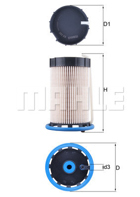 YAKIT FİLTRESİ Fuel filter element - MAHLE