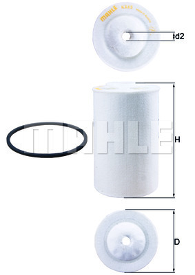 YAKIT FİLTRESİ Fuel filter element - MAHLE