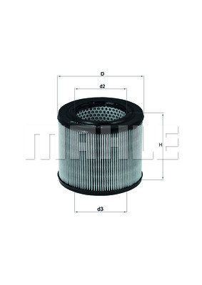 HAVA FİLTRESİ Air filter element - MAHLE