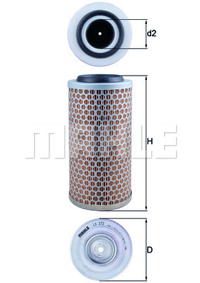 HAVA FİLTRESİ Air filter element - MAHLE