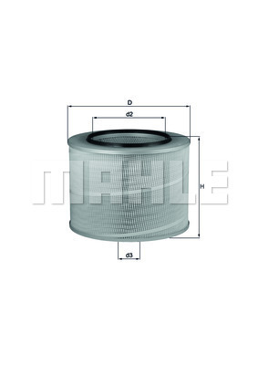 HAVA FİLTRESİ Air filter element - MAHLE