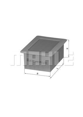 HAVA FİLTRESİ Air filter element - MAHLE