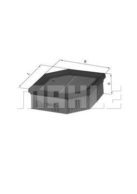 HAVA FİLTRESİ Air filter element - MAHLE