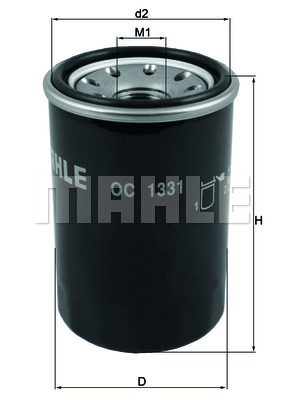 YAĞ FİLTRESİ Oil filter - MAHLE