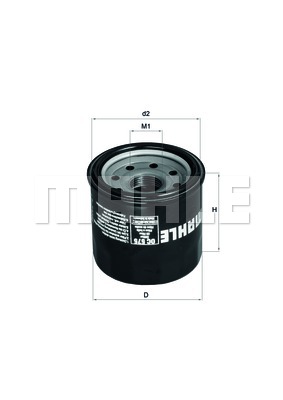 YAĞ FİLTRESİ OC575 Oil filter - MAHLE