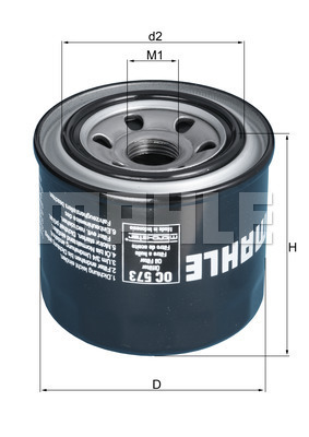 YAĞ FİLTRESİ Spin-on oil filter - MAHLE