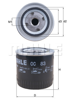 YAĞ FİLTRESİ Spin-on oil filter - MAHLE