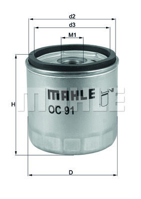 YAĞ FİLTRESİ Spin-on oil filter - MAHLE