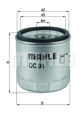 YAĞ FİLTRESİ Spin-on oil filter - MAHLE