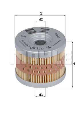 YAĞ FİLTRESİ Oil filter element - MAHLE