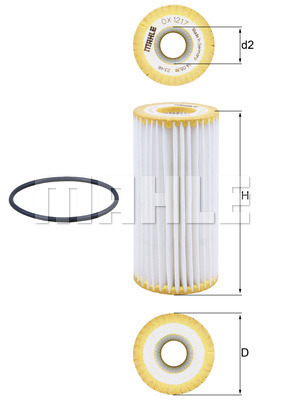 YAĞ FİLTRESİ Oil filter element - MAHLE