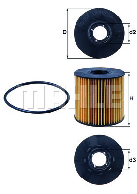 YAĞ FİLTRESİ Oil filter element - MAHLE