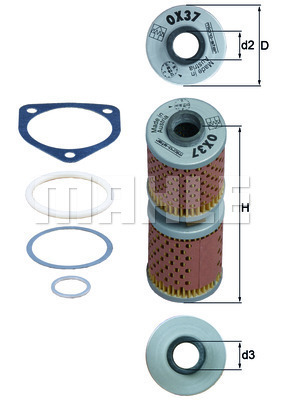 YAĞ FİLTRESİ Oil filter element - MAHLE