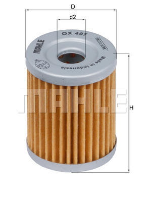 YAĞ FİLTRESİ Oil filter element - MAHLE