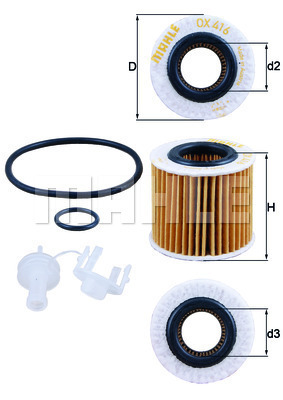 YAĞ FİLTRESİ Oil filter element - MAHLE