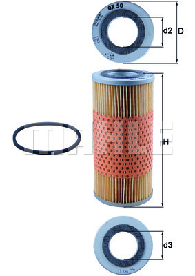 YAĞ FİLTRESİ Oil filter element - MAHLE