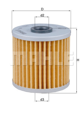 YAĞ FİLTRESİ Oil filter element - MAHLE