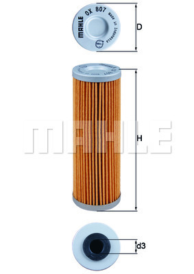 YAĞ FİLTRESİ Oil filter - MAHLE