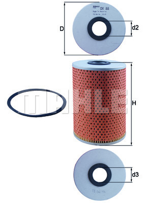 YAĞ FİLTRESİ Oil filter element - MAHLE