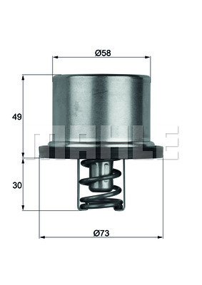 TERMOSTAT Thermostat. heavy duty - MAHLE