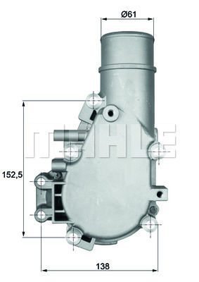 TERMOSTAT Thermostat. integral - MAHLE