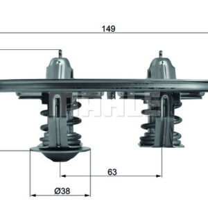 TERMOSTAT Thermostat insert - MAHLE