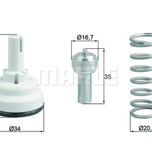 TERMOSTAT Thermostat insert - MAHLE