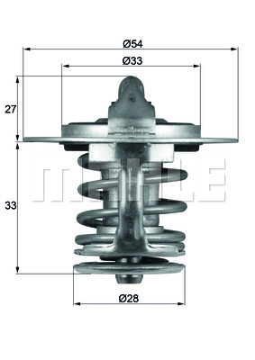 TERMOSTAT Thermostat insert - MAHLE