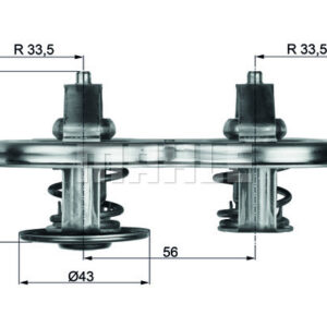 TERMOSTAT Thermostat insert - MAHLE