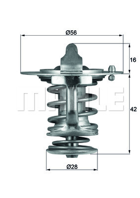 TERMOSTAT Thermostat insert - MAHLE