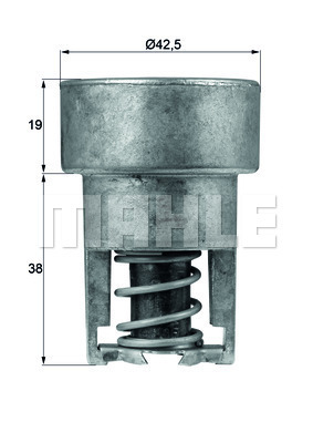 TERMOSTAT Thermostat insert - MAHLE