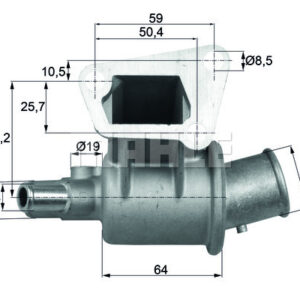 TERMOSTAT Thermostat. integral - MAHLE