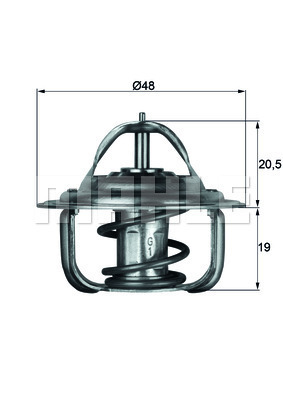 TERMOSTAT Thermostat insert - MAHLE