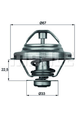 TERMOSTAT Thermostat insert - MAHLE