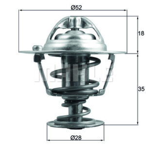 TERMOSTAT Thermostat insert - MAHLE