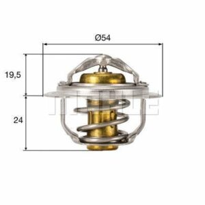 TERMOSTAT Thermostat insert - MAHLE