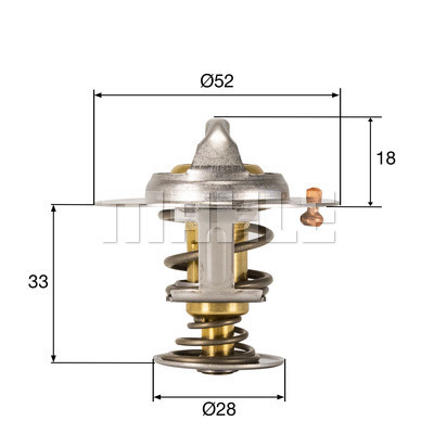 TERMOSTAT Thermostat housing - MAHLE