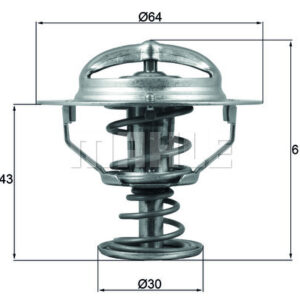 TERMOSTAT Thermostat insert - MAHLE