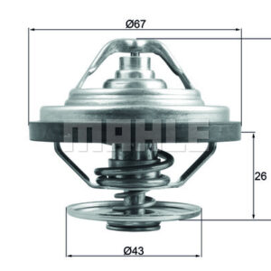 TERMOSTAT Thermostat insert - MAHLE