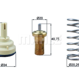 TERMOSTAT Thermostat insert - MAHLE