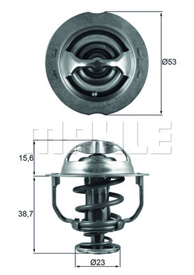 TERMOSTAT Thermostat insert - MAHLE