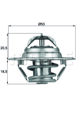 TERMOSTAT Thermostat insert - MAHLE