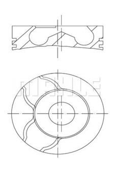 PISTON SEGMAN STD DUCATO III IVECO DAILY-KARSAN JEST 2.3JTD C13 F1A EURO5 MOTOR 11 14 040 - MAHLE