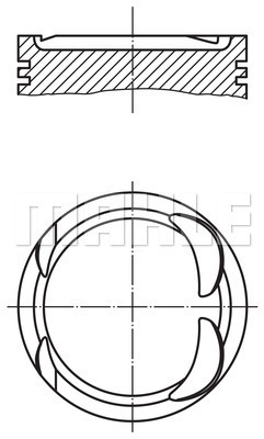 PİSTON M.BENZ C200 C204 C250 E200 CGI E250 82MM - MAHLE