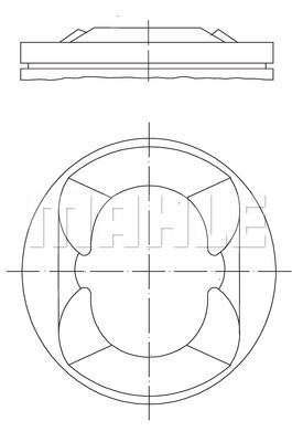 PISTON SEGMAN 0.50mm 77.50mm BMW N13 B16 F20 F30 MINI N18 R55 R56 R58 R59 R60 PEUGEOT 5FW EP6 5008 308 3008 207 CITROEN C3 C4 - MAHLE