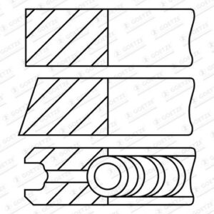 SEKMAN M-57 N 2 / N 57 84.00 MM 2.5 x 2 x 2 - MAHLE