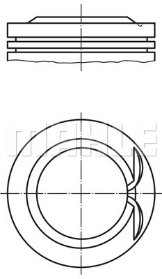 PİSTON VAG 71 MM STD - MAHLE