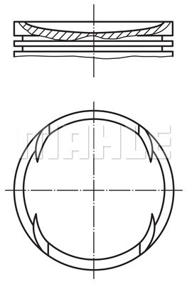 PİSTON 082PI00093102 - MAHLE